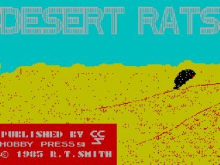 Desert Rats title screen for ZX Spectrum